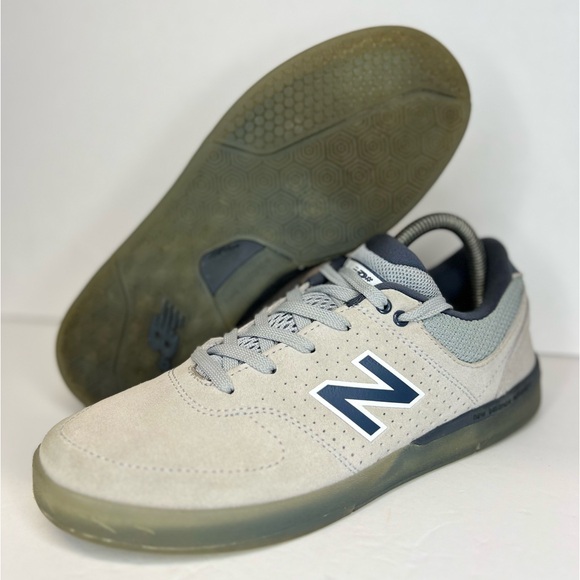 New Balance Mens Numeric NM533AFB PJ Stratford Skateboarding Grey/Navy Suede 8D - Picture 1 of 16